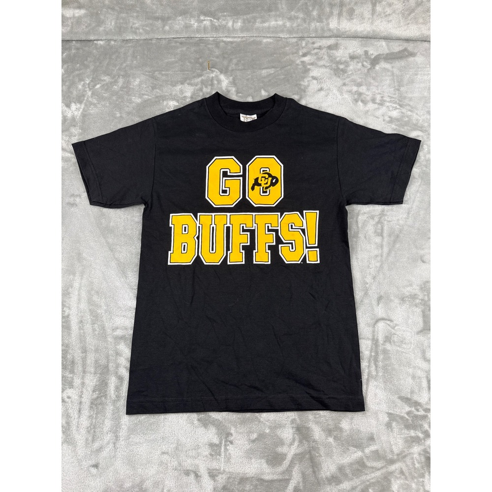 TCX University of Colorado Boulder Go Buffs T-Shirt Black Mens Small NWT